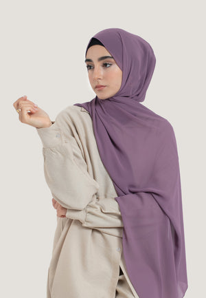 Amethyst Crepe Chiffon Hijab