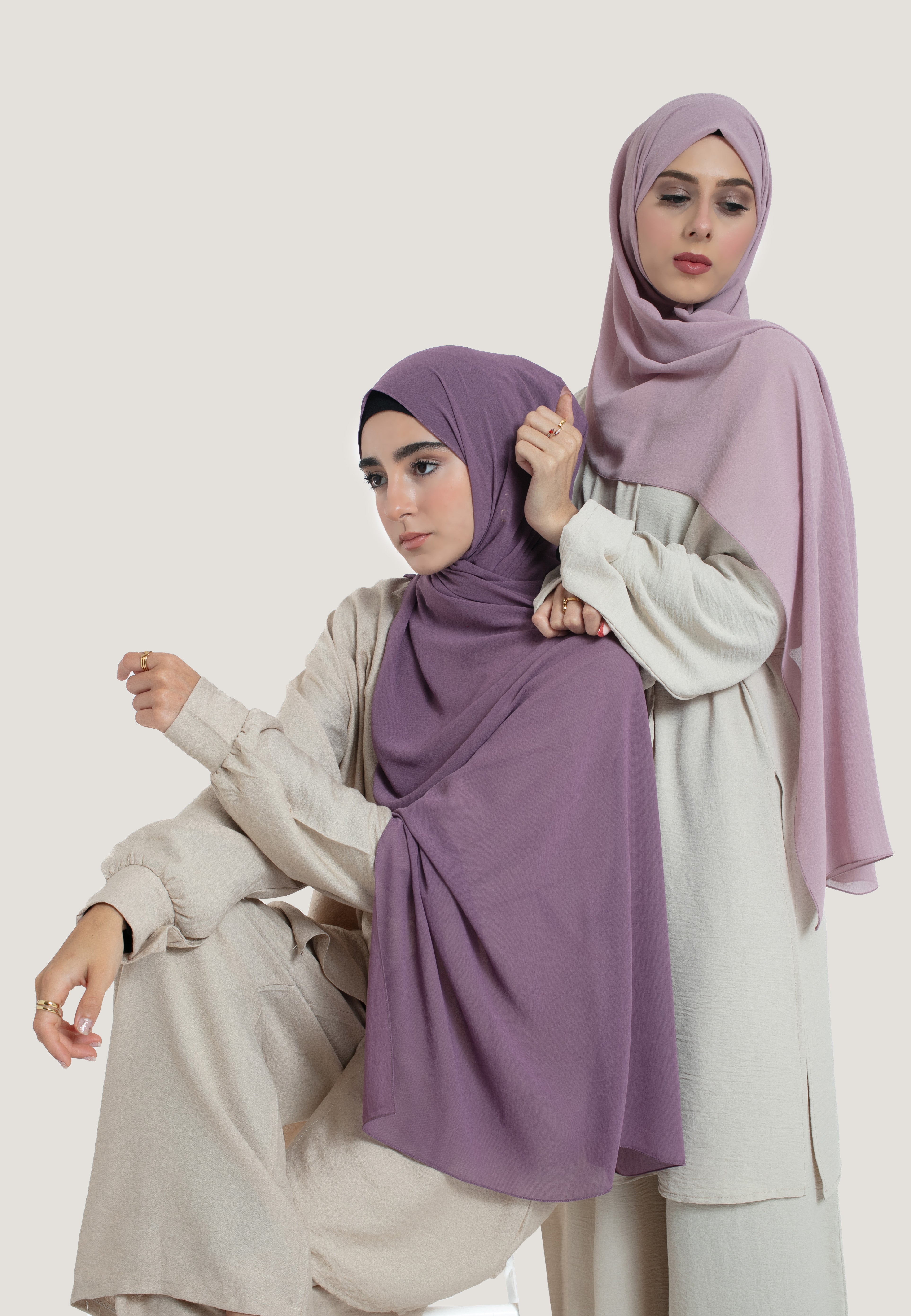 Amethyst Crepe Chiffon Hijab