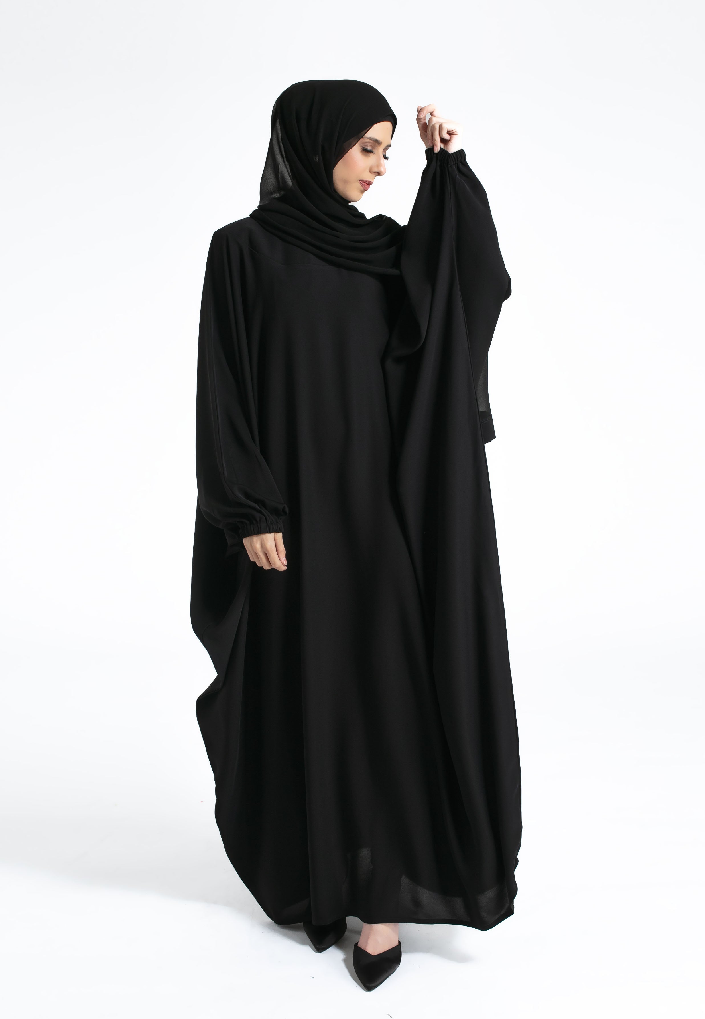 Plain Black Farasha
