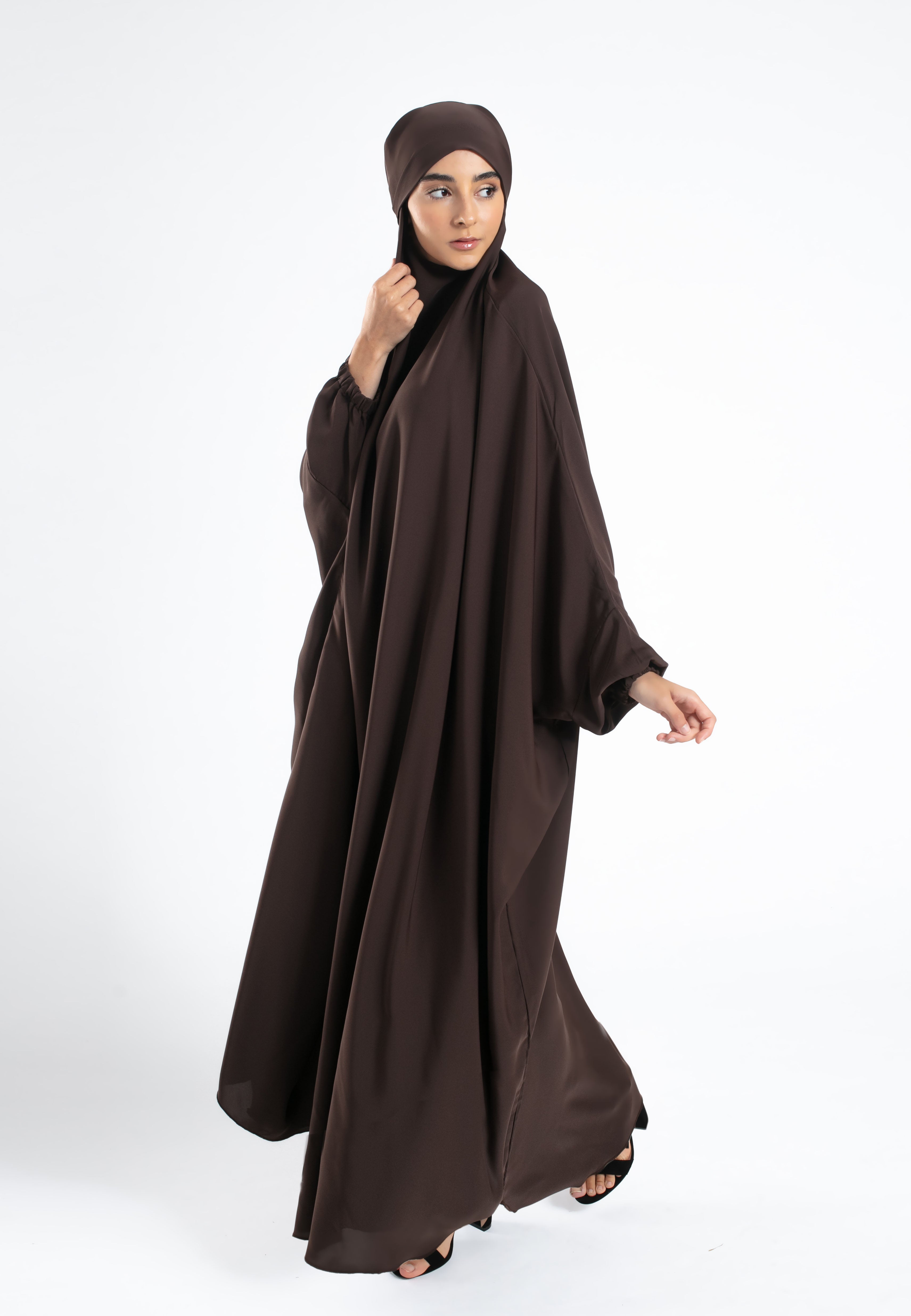 Shop One-Piece Brown Jilbab Prayer Dress