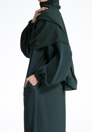 Forest-Green-Pocket-Abaya