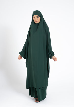 Green-Two-Piece-Prayer-Dress-Set