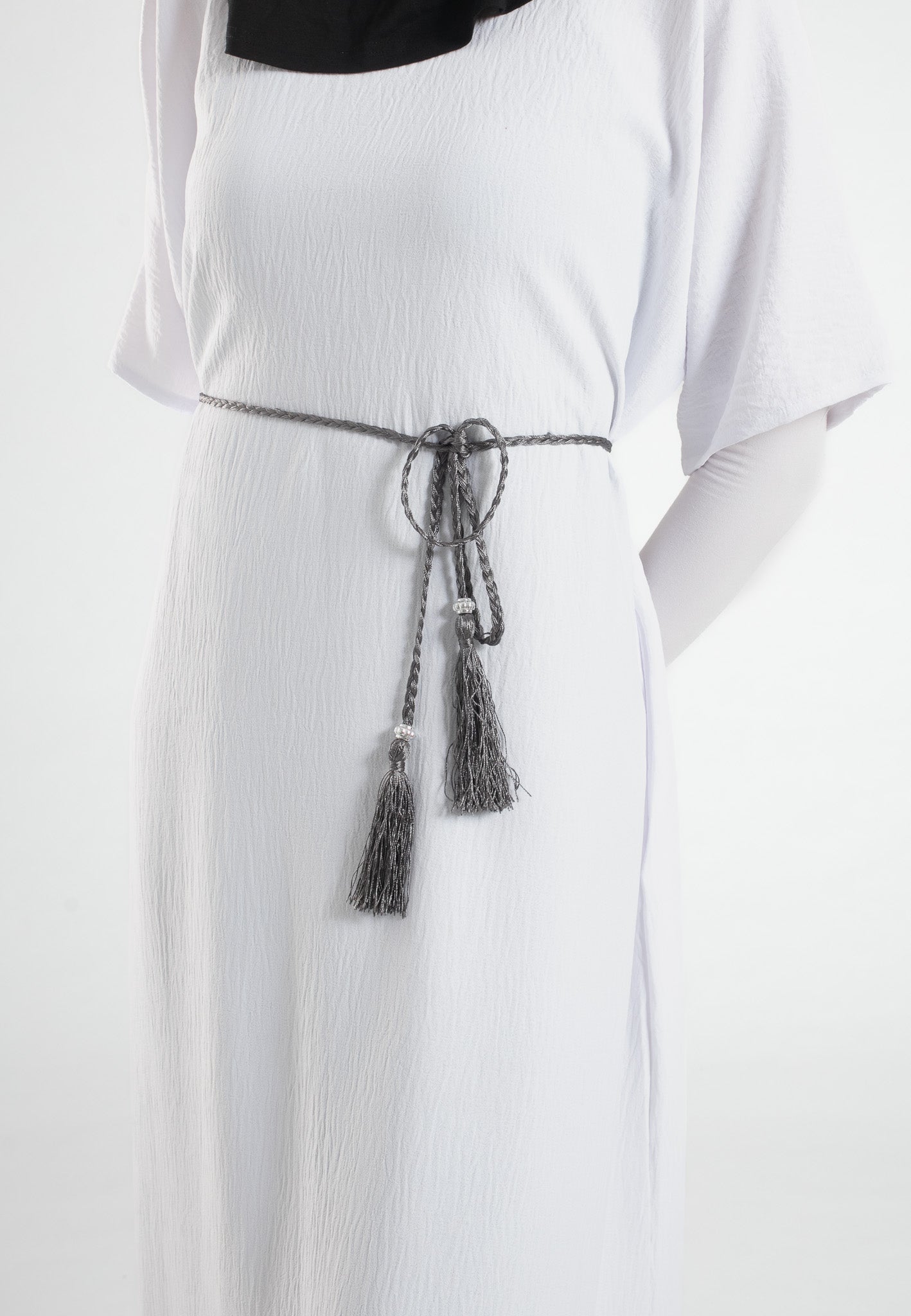 Grey-Tassel-Belt