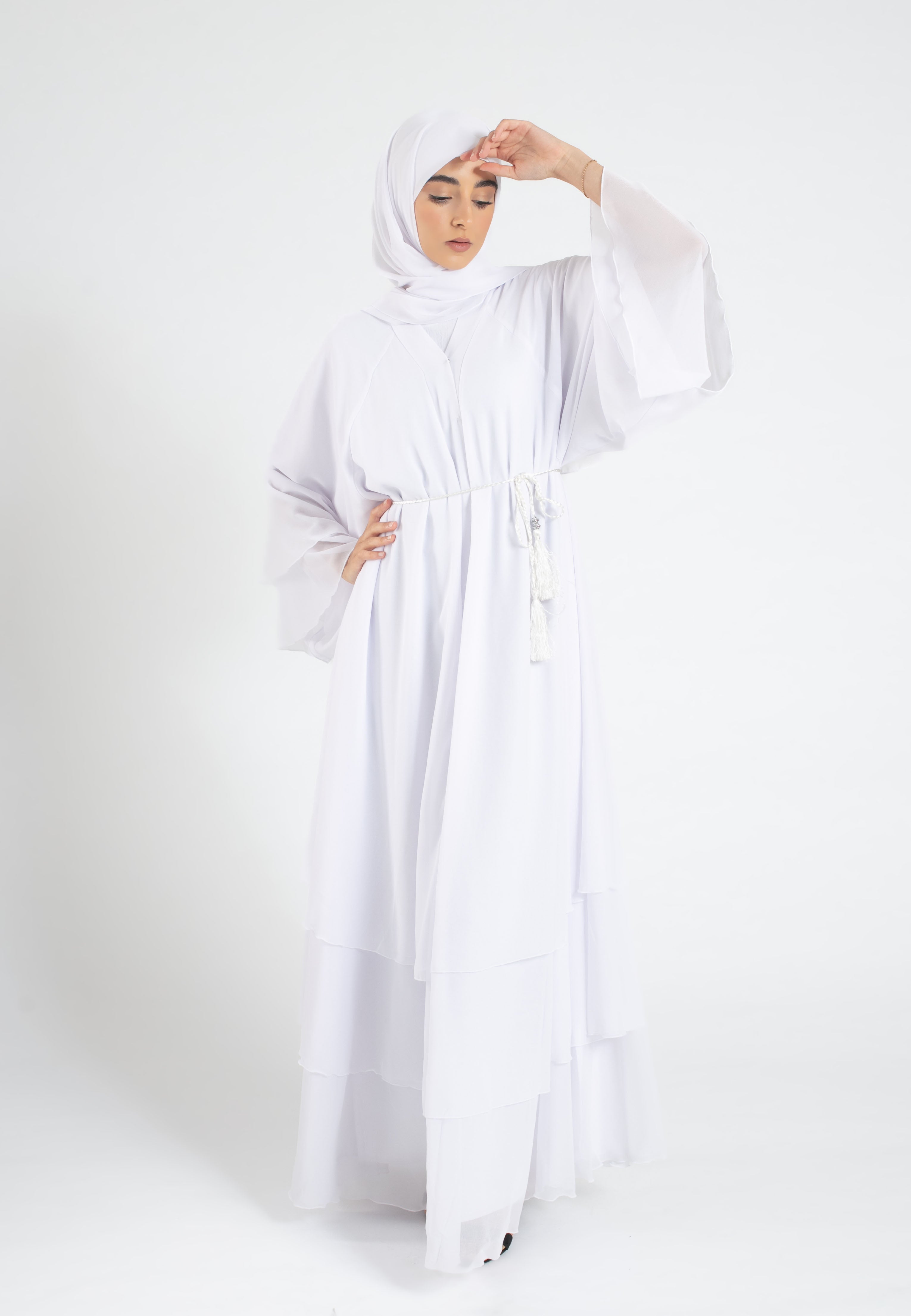 3-Layered-Occasional-White-Abaya