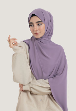 Lavender Georgette Hijab