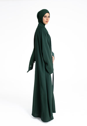 Green Open Abaya Online