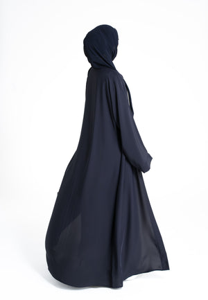 Navy Open Abaya