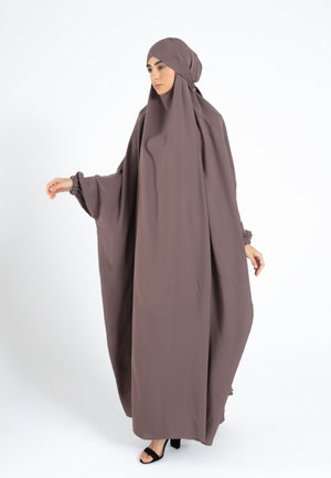 Taupe-One-Piece-Jilbab-Dress