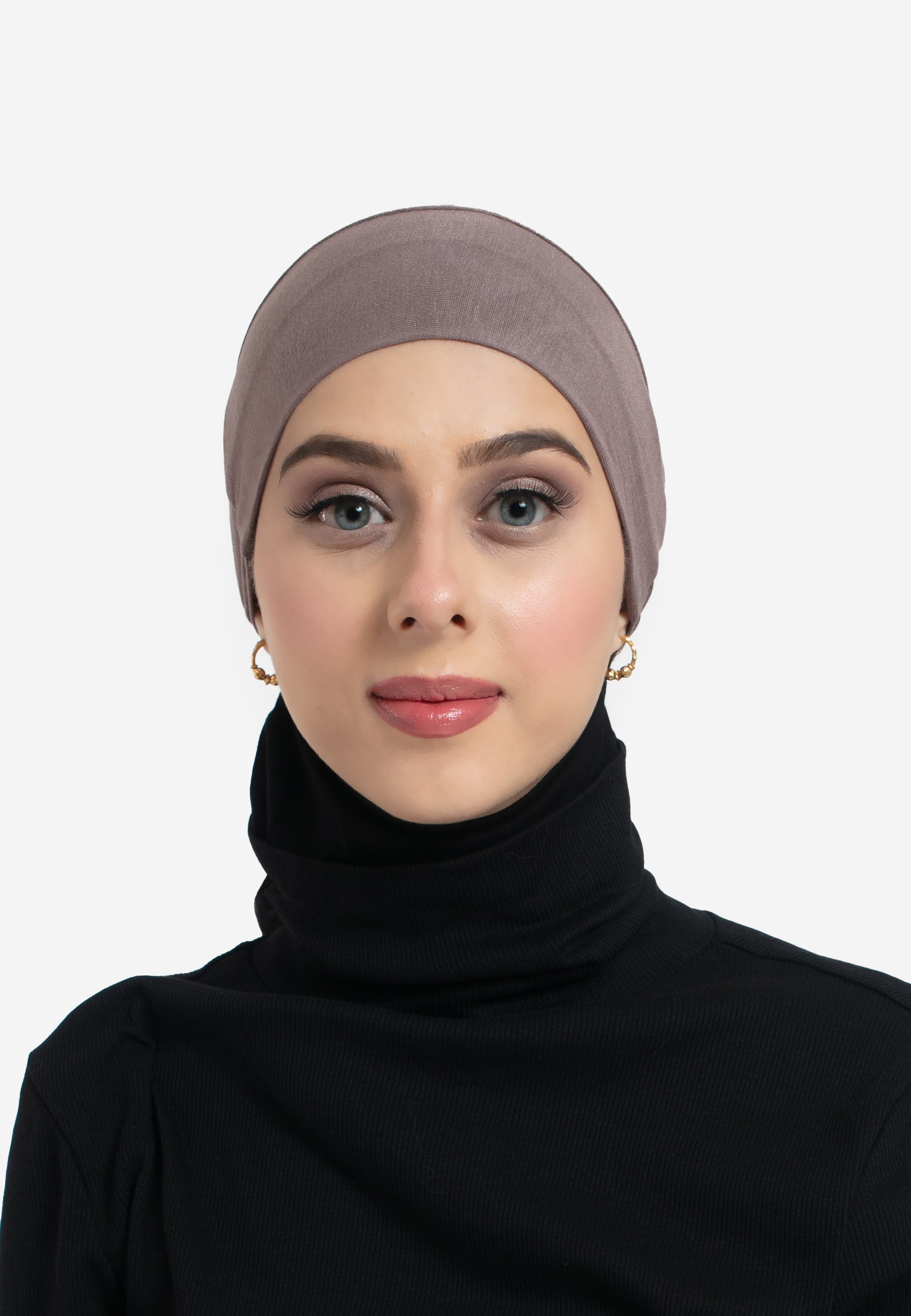 Truffle Tie Back Hijab Cap - Front