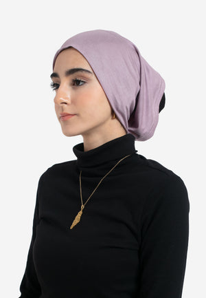 Mulberry Tube Hijab Cap - Side