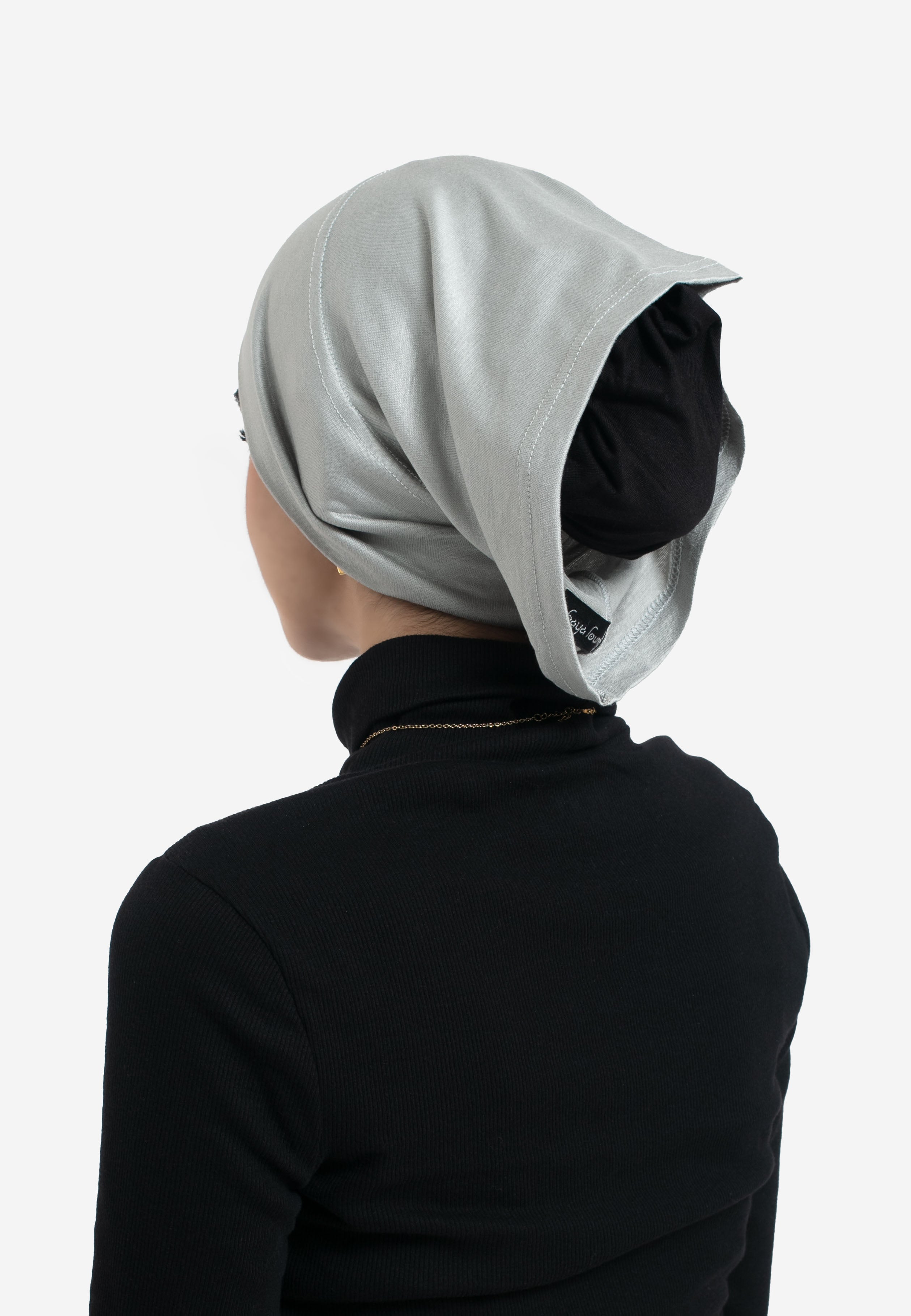 Sage Tube Hijab Cap - Back