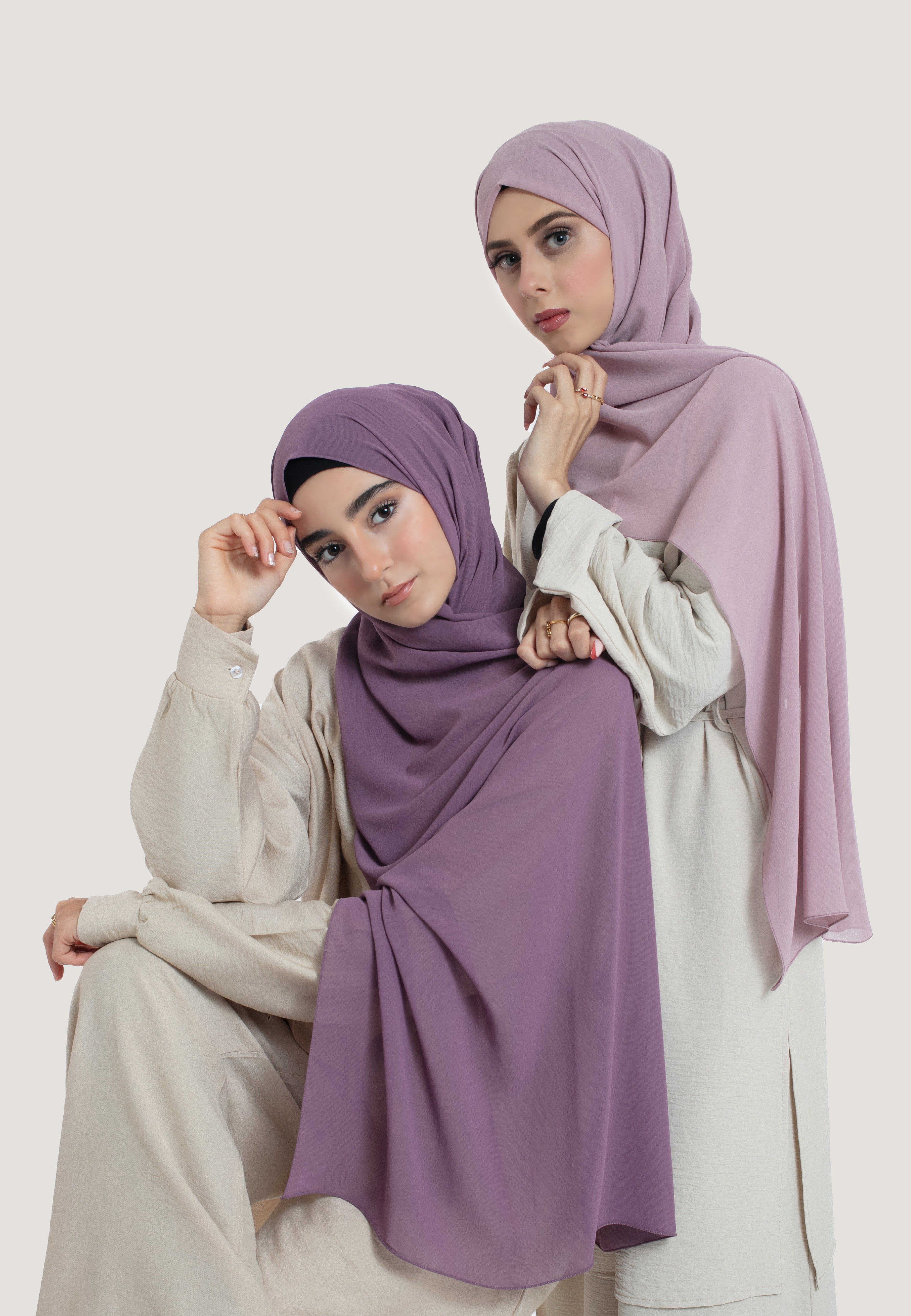 Amethyst Crepe Chiffon Hijab