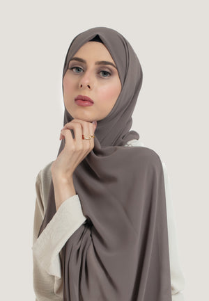 Ash Crepe Chiffon Hijab