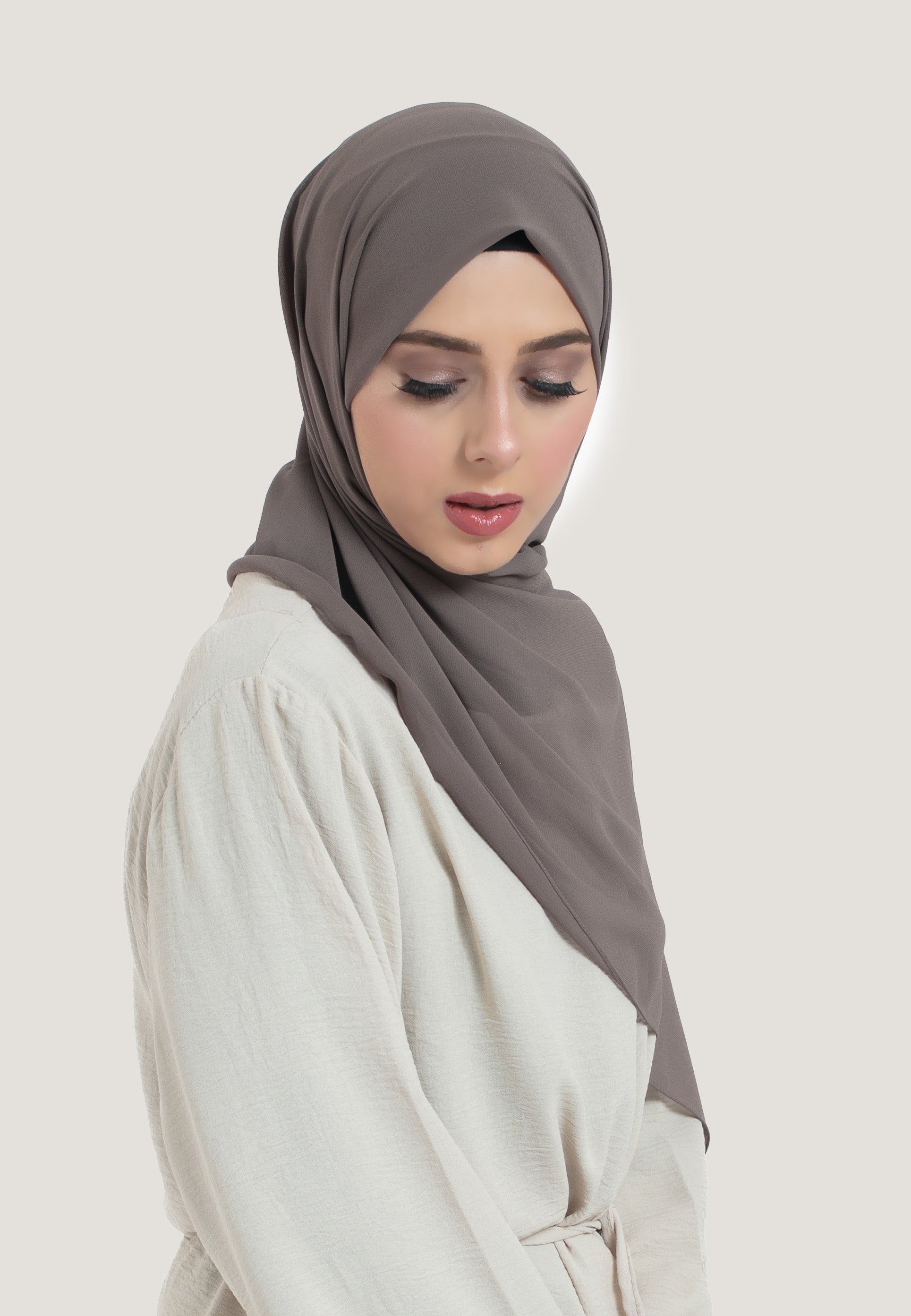 Ash Crepe Chiffon Hijab