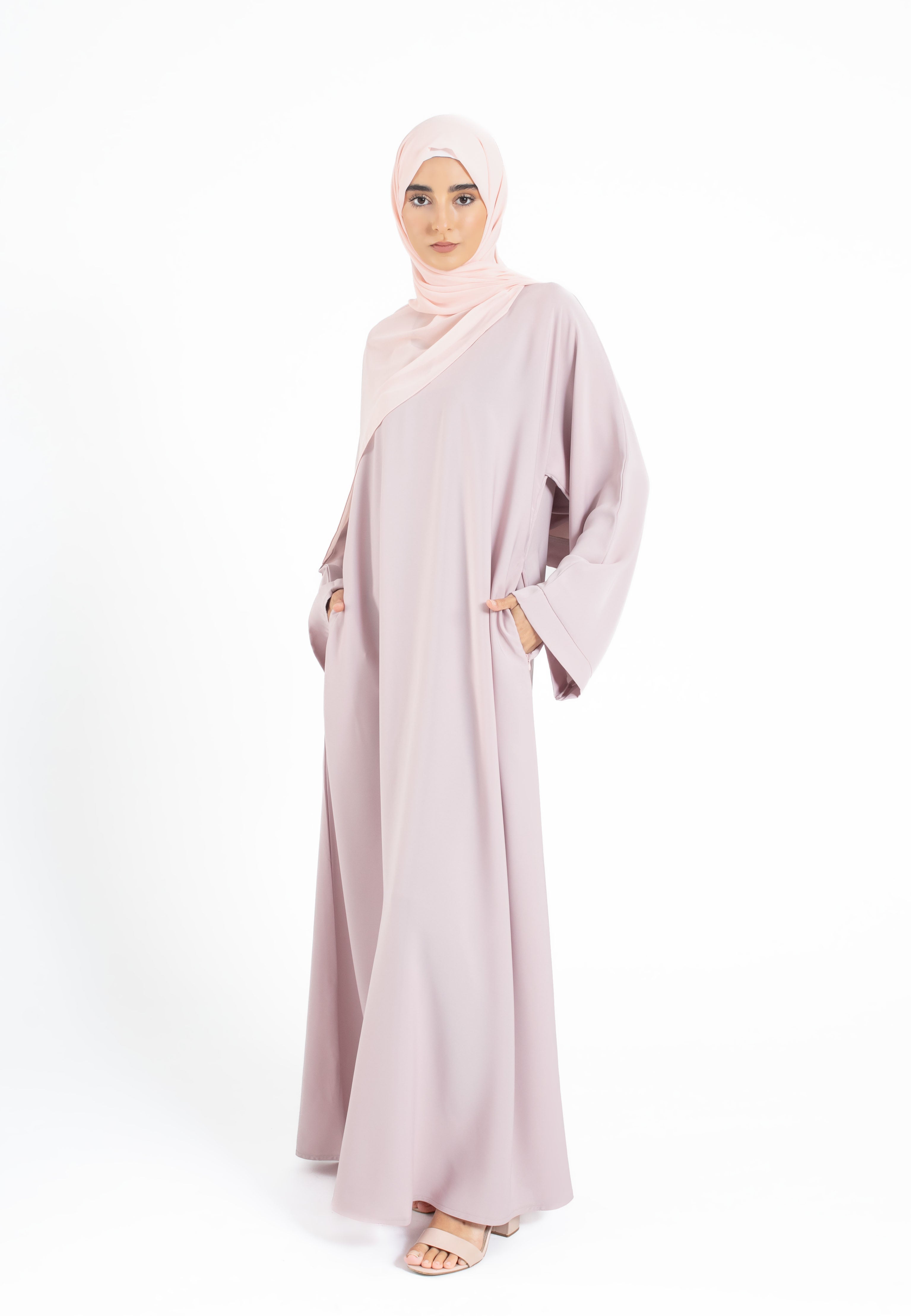 Wide-Sleeves-Baby-Pink-Abaya