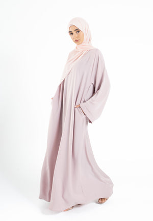 Baby-Pink-Pocket-Abaya-Wide-Sleeves