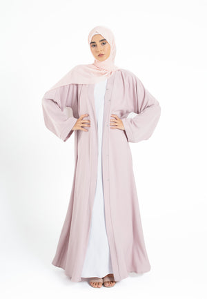 Pink Open Abaya Online