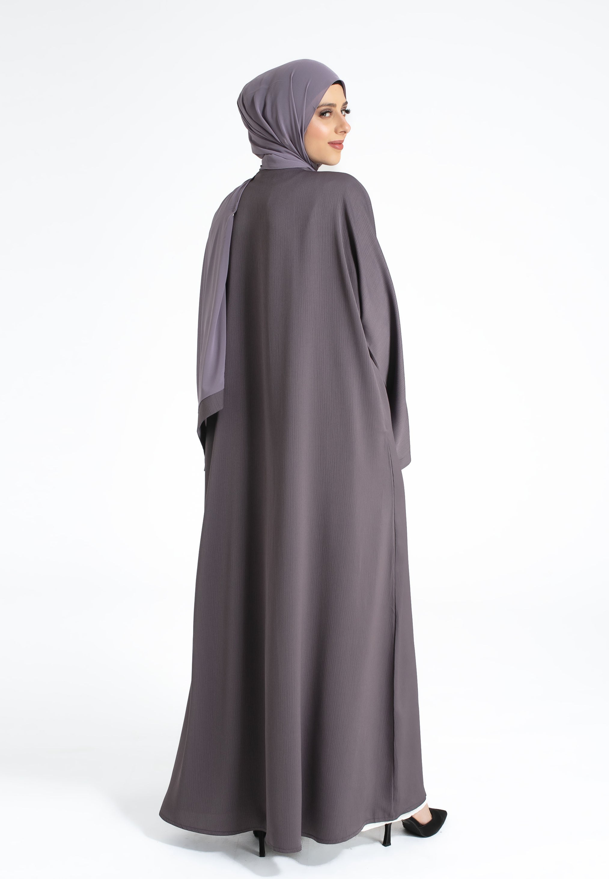 Back of Purple Abaya