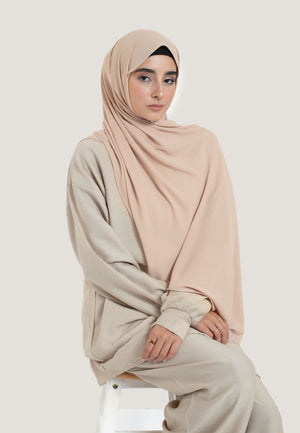 Beige Georgette Hijab