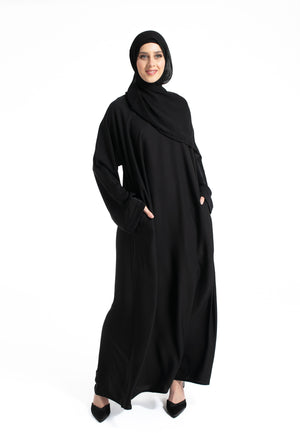 Black Abaya with Pockets