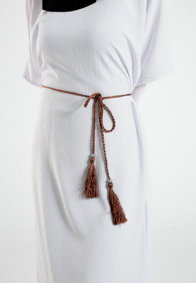 Brown-Tassel-Belt