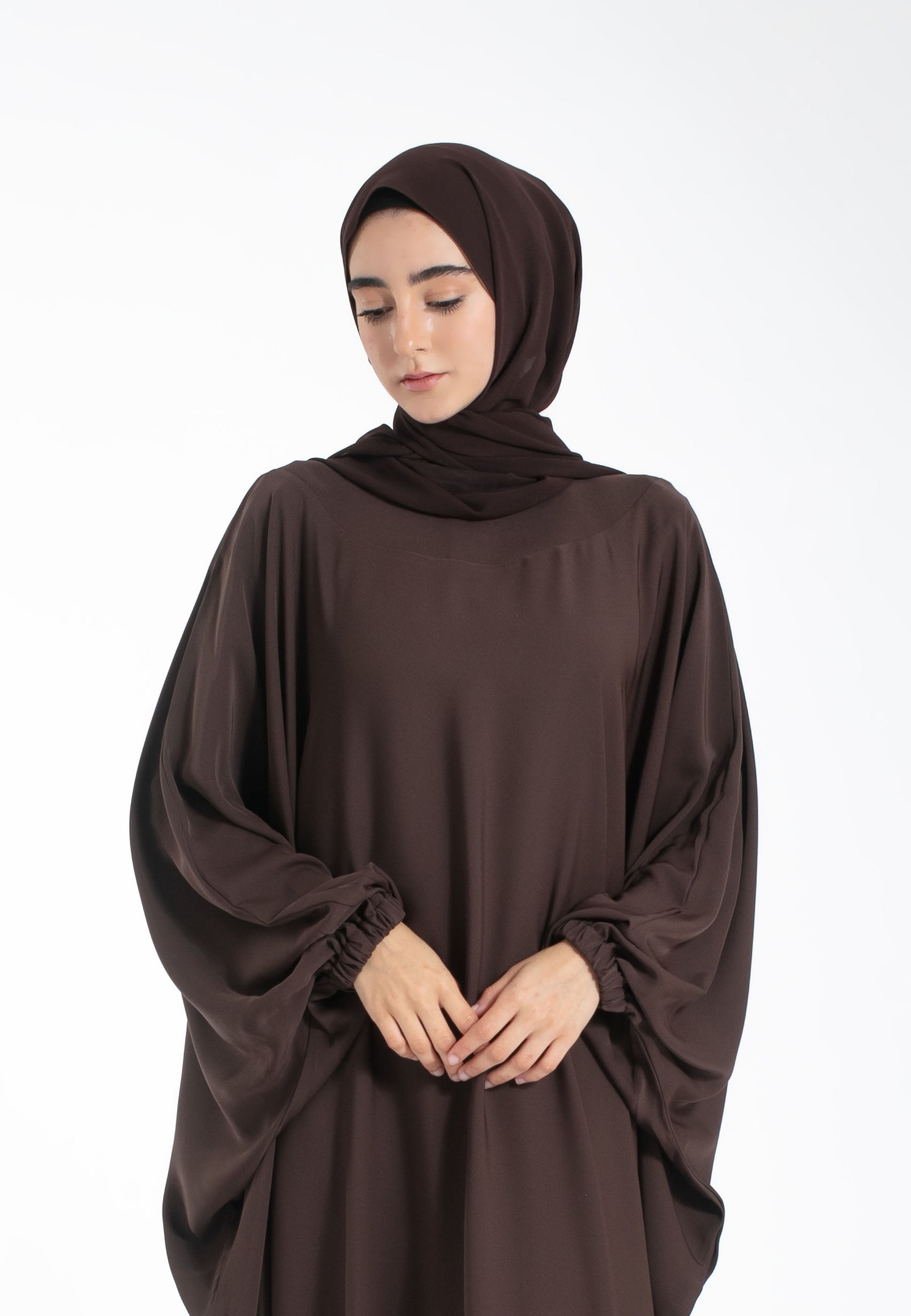 Brown Cuff Sleeves Farasha