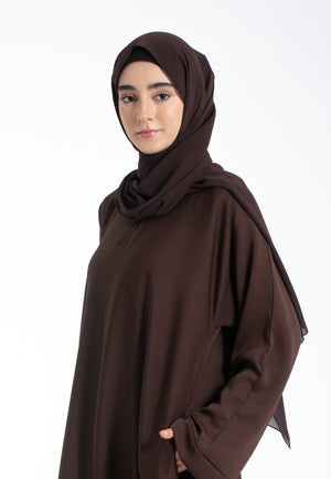 Brown Pocket Abaya