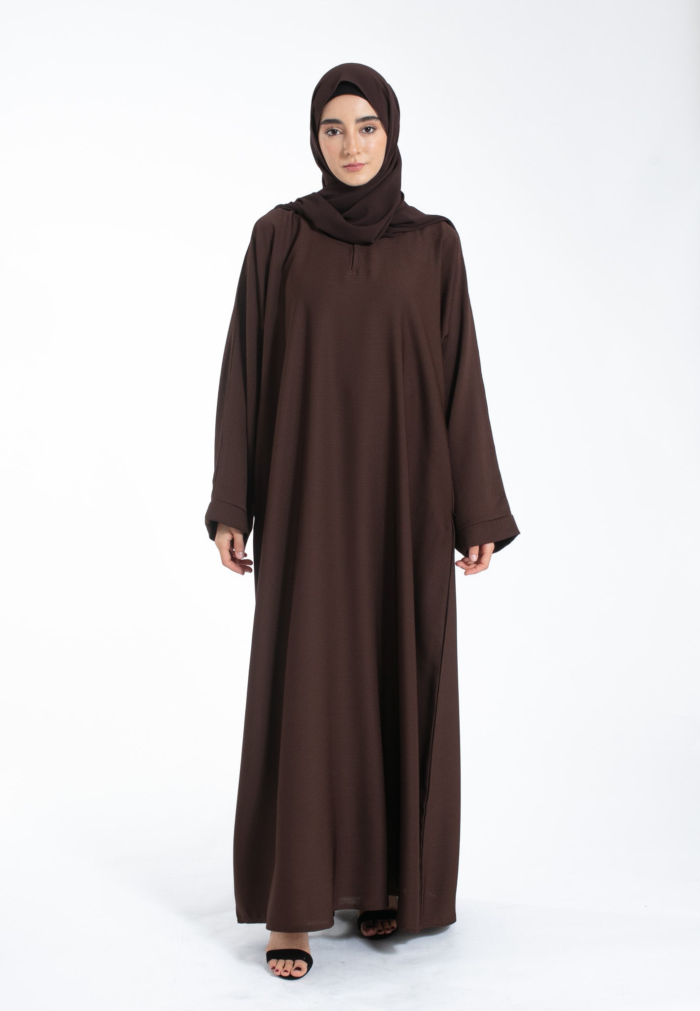 Brown Pocket Abaya