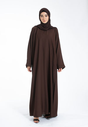 Brown Pocket Abaya