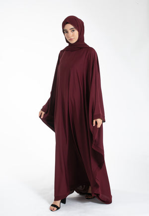 Plain Burgundy Farasha