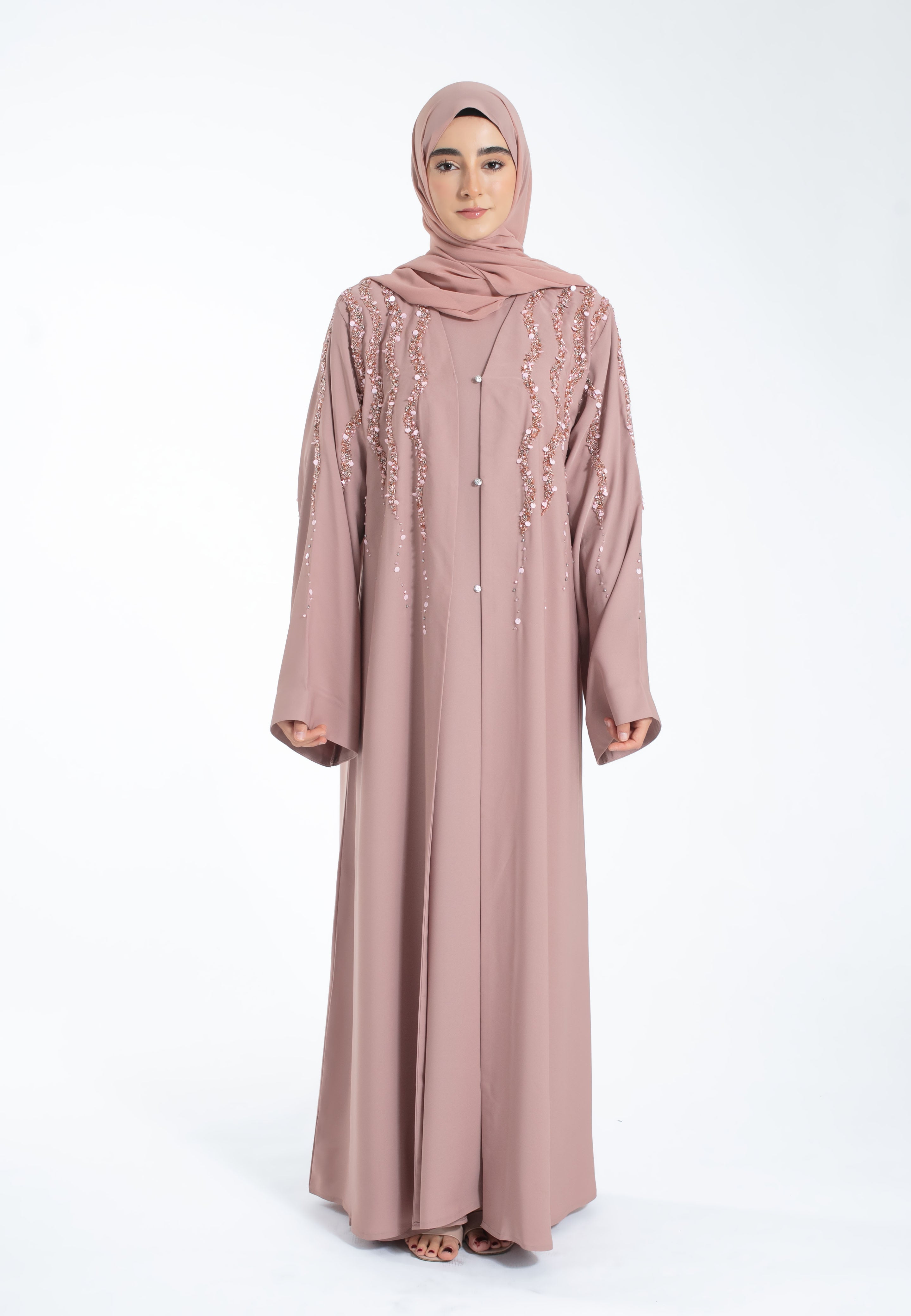 Crushed-Rose-Quartz-Embellished-Abaya