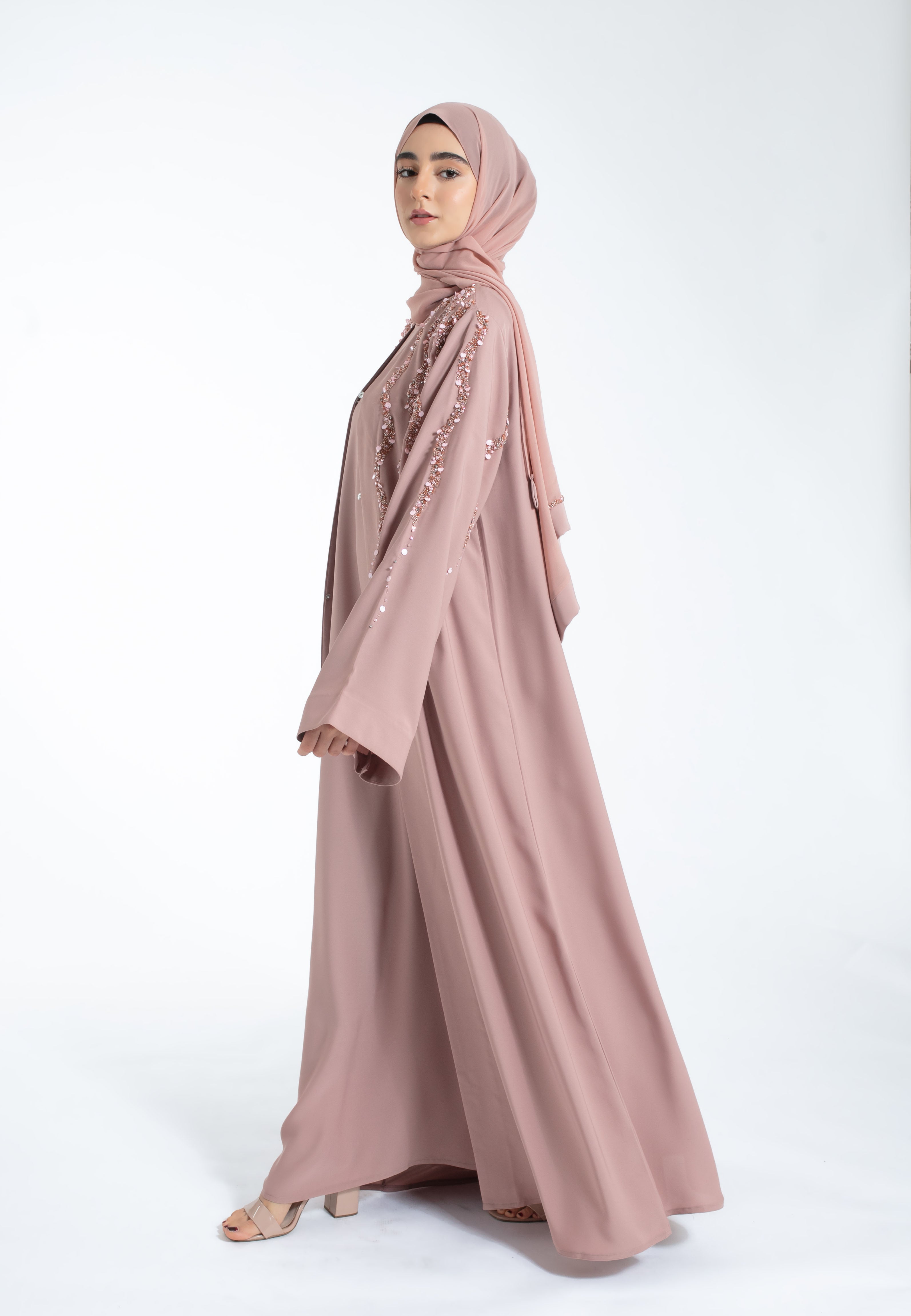 Crushed-Rose-Quartz-Embellished-Abaya