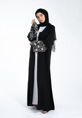 Bloom Embellished Open Abaya