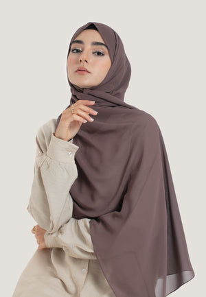 Espresso Crepe Chiffon Hijab