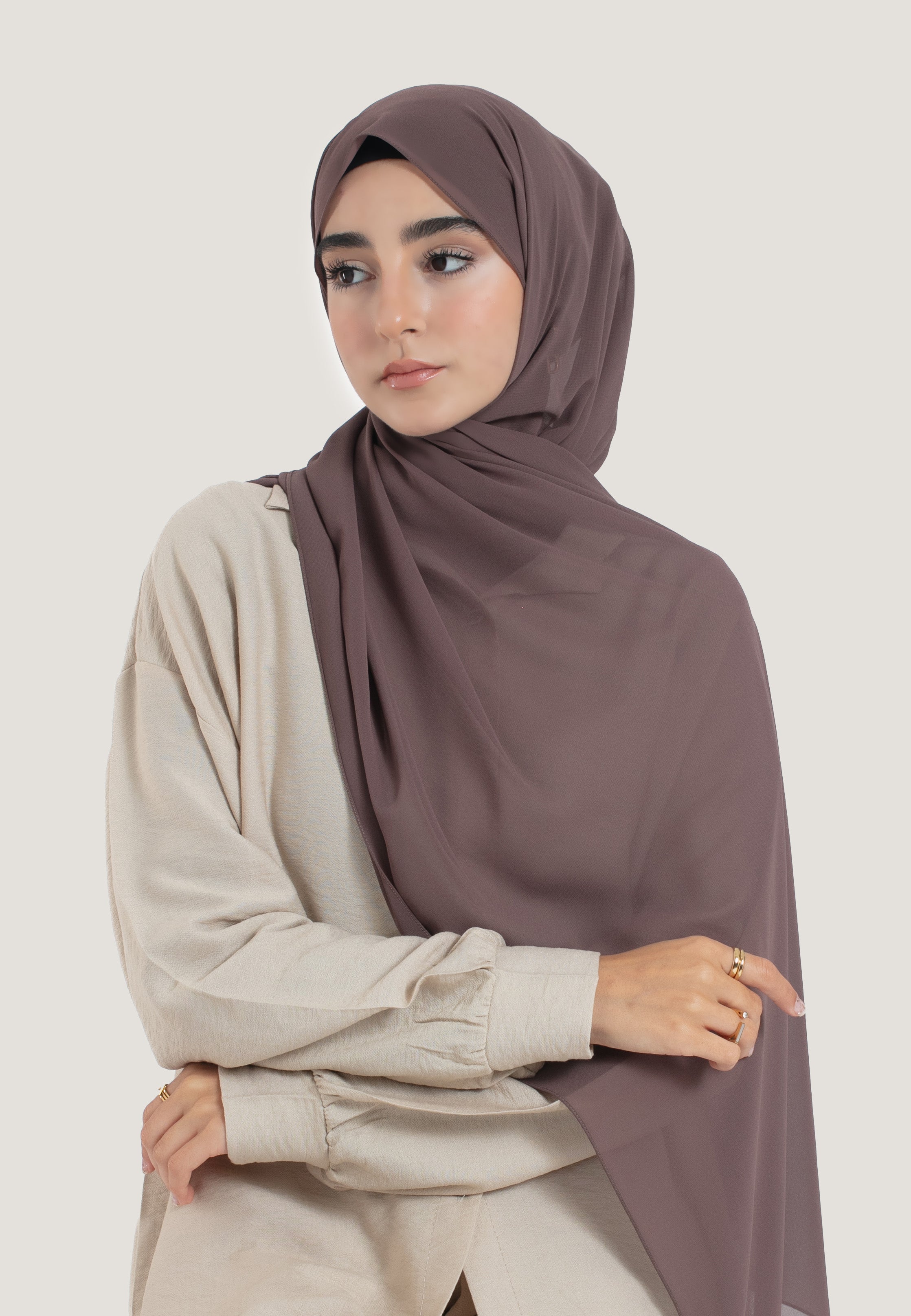 Espresso Crepe Chiffon Hijab