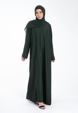 Forest Green Pocket Abaya