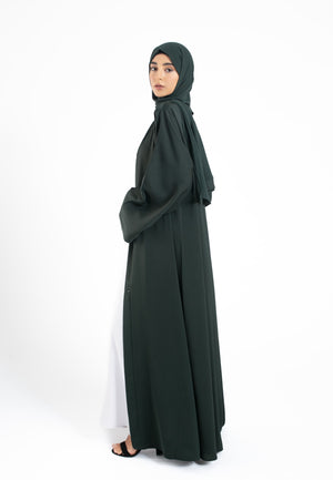 Plain Forest Green Abaya