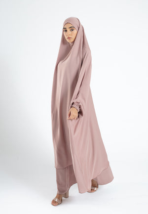 French-Rose-Jilbab-Set