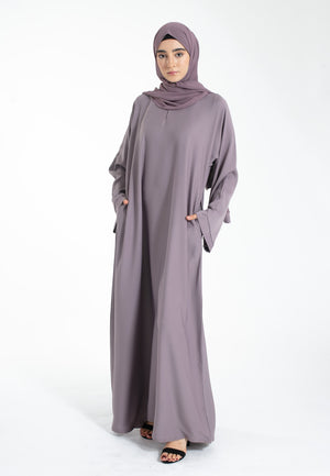 French Lilac Pocket Abaya