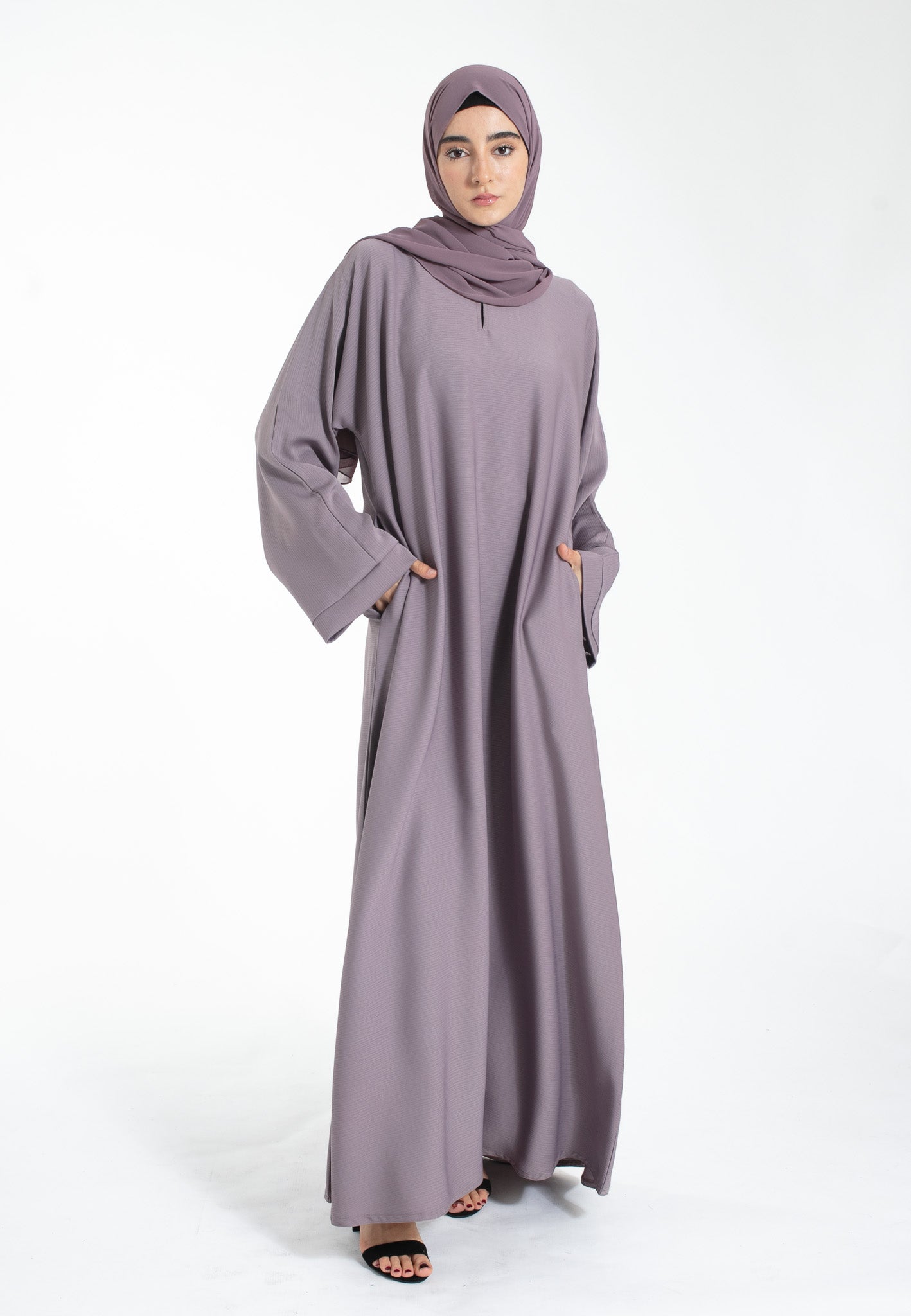 French Lilac Pocket Abaya