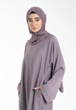 French Lilac Pocket Abaya