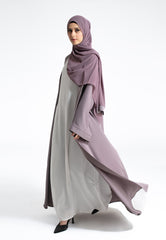 Lilac Open Abaya