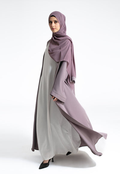 Lilac Open Abaya