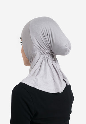 Lilac Grey Full Coverage Hijab Cap