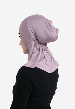 Mulberry Full Coverage Hijab Cap - Back