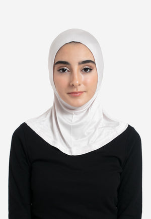 Oat Full Coverage Hijab Cap - Front