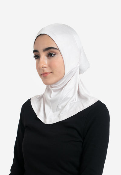 Oat Full Coverage Hijab Cap - Side