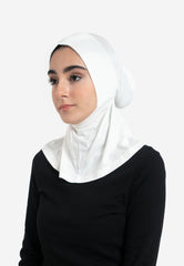 Off_White Full Coverage Hijab Cap - Side