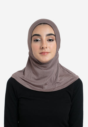 Truffle Full Coverage Hijab Cap - Front