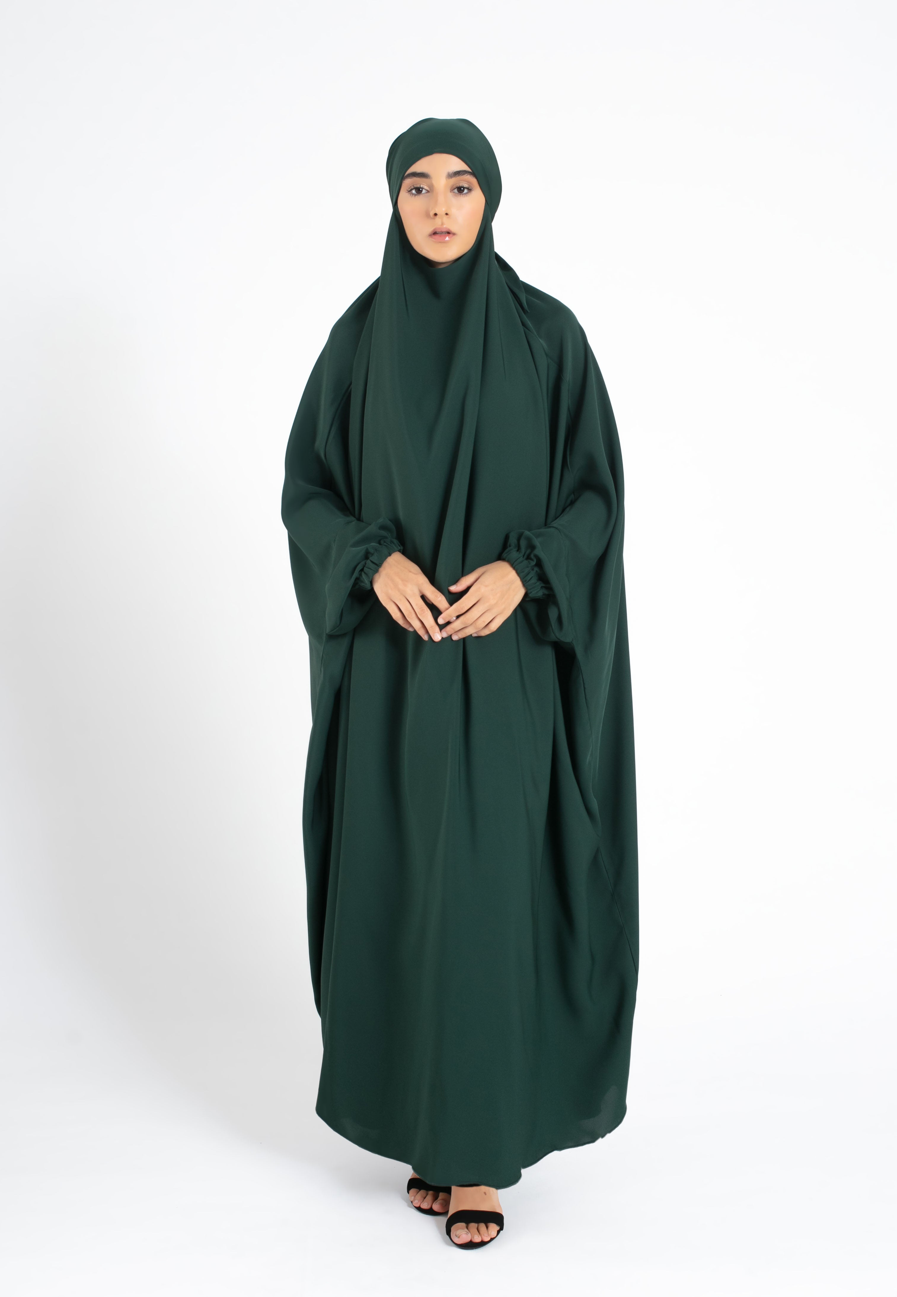 Green-One-Piece-Jilbab-Dress